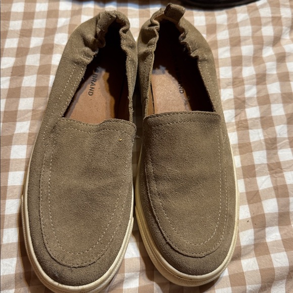 Lucky Brand Tan Suede Slip-Ons - Picture 1 of 4
